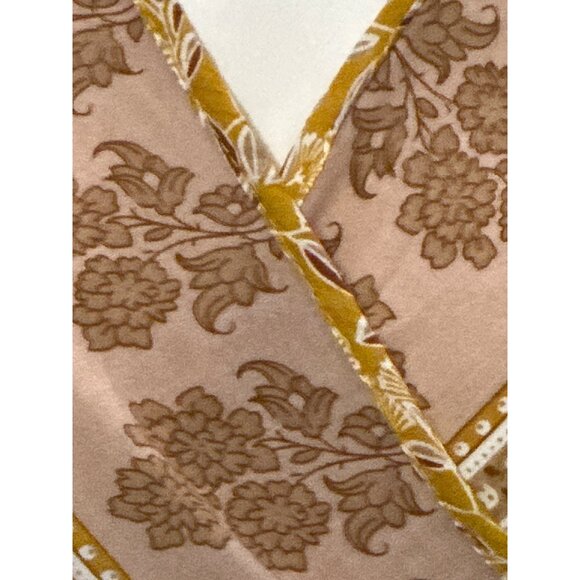 CCC Bohemian Floral Wrap Dress Short Sleeve V-Neck Elegant Summer Style - Picture 6 of 6